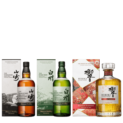 山崎+白州+響 2024限定套組 || Yamazaki+Hakushu Story of the Distillery + Hibiki Blossom Harmony 2024 Limited Edition 威士忌 買酒網 MY9