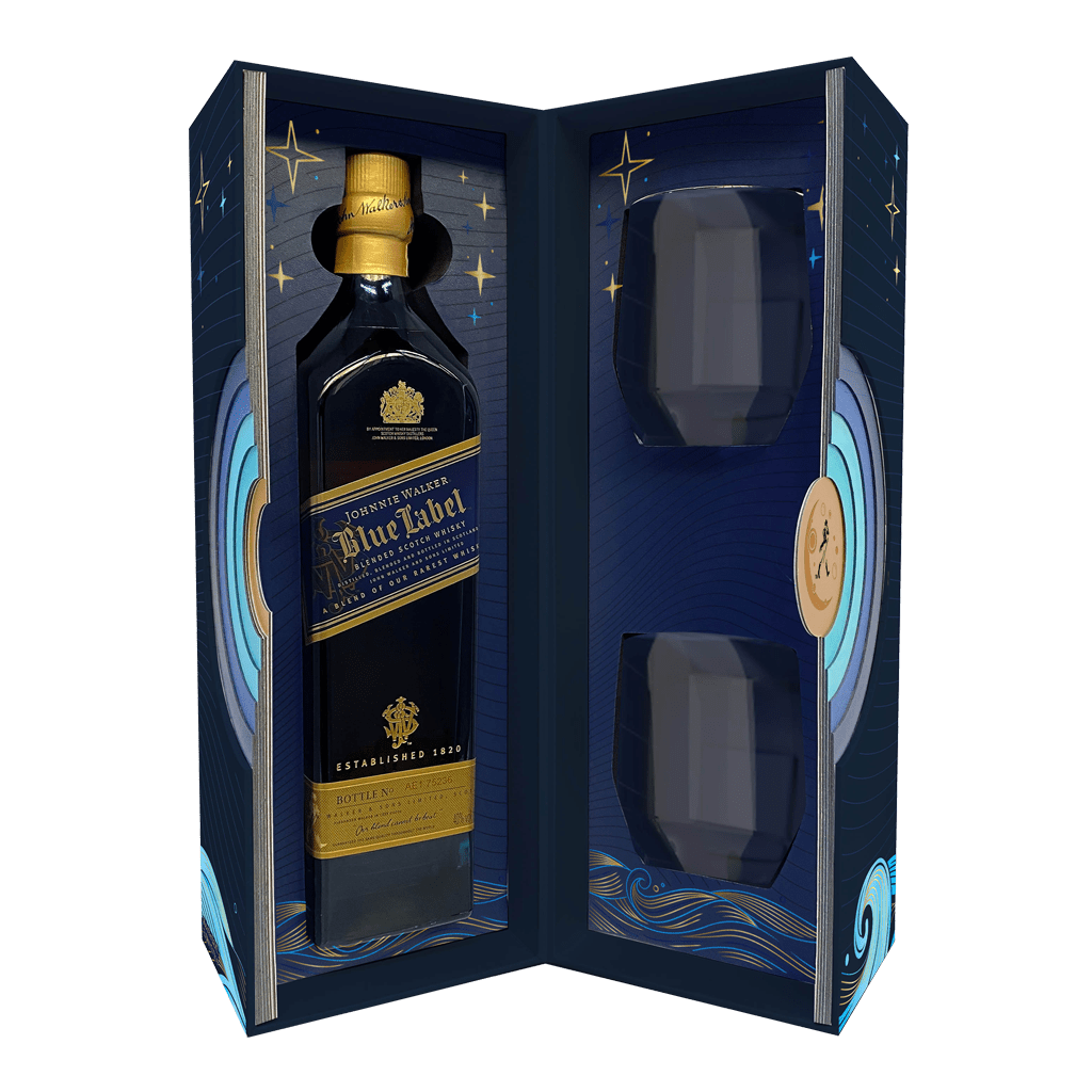 約翰走路 藍牌 2025春節杯組禮盒 || Johnnie Walker Blue Label 2025 CNY Limited Edition